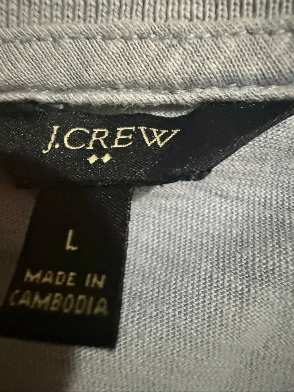 J. Crew Men's Pale Blue Polo Shirt